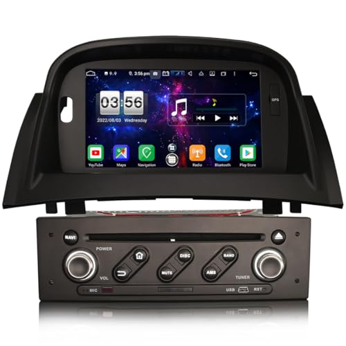 8-Kern Android 13 4+64GB Autoradio für Renault Megane II GPS Navi Carplay DSP Bluetooth A2DP DVB-T2 WiFi DVR DVD DAB+ von erisin