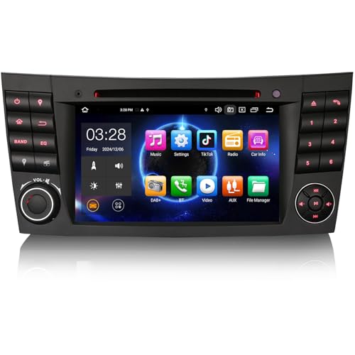 Android 13 4GB 64GB 8 Kern Autoradio Navi für Mercedes Benz CLS-Klasse W219 E-Klasse W211 Carplay Bluetooth WiFi OPS Canbus SWC A2DP DAB+DVB-T2 GPS von erisin