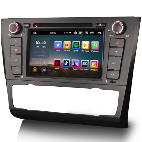 Android 13 8-Kern Autoradio für BMW 1ER E81 E82 E88 GPS-Navi Unterstützt Carplay Android Auto Bluetooth A2DP WiFi 4G DAB+ DVB-T RDS Mirror- Link TPMS 4GB RAM + 64GB ROM von erisin