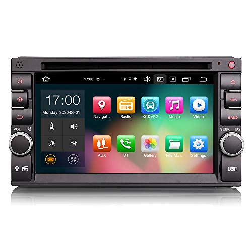 ERISIN 6.2 Zoll Android 11.0 Doppel Din Universal Autoradio für Nissan-Fahrzeuge Unterstützt GPS-Navi Carplay Android Auto DSP Bluetooth A2DP DVB-T/T2 WiFi DAB+ 8-Kern 4GB RAM+64GB ROM von erisin