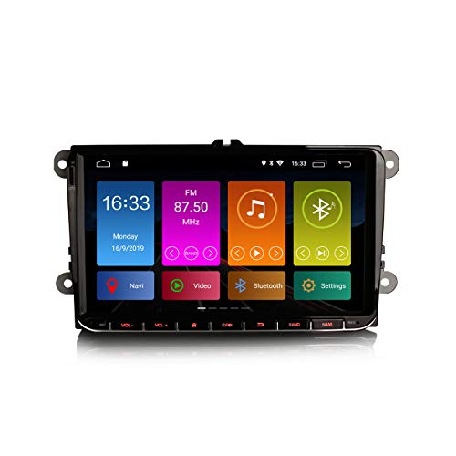 ERISIN 9“ Android 10 Autoradio Multimedia für VW Passat Golf MK5/6 Tiguan Jetta Skoda Audio Unterstützung GPS Sat NAV Bluetooth WiFi 4G DAB+ RDS Mirror Link TPMS CarPlay DSP Verstärker von erisin