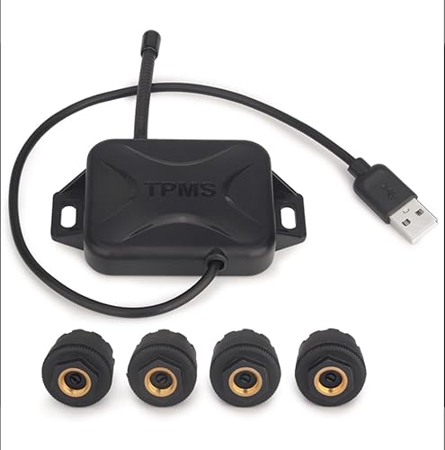 ERISIN USB TPMS Modul Reifendruck 4 Sensor für Android 10/11 / 12/13 Autoradio von erisin