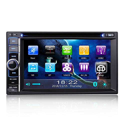 ERISIN Universal Double Din Autoradio Navi DVD GPS Bluetooth RDS DVB-T2 USB SD 3G FM/AM von erisin