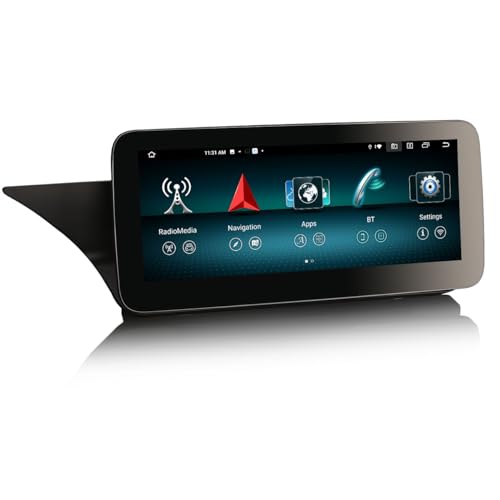 Erisin 10,25 Zoll 4GB+64GB Android 12 Autoradio Bluetooth IPS Bildschirm GPS Navi für Mercedes Benz E-Klasse W212 NTG 4.0 Unterstützt Kabelloses CarPlay WiFi DSP DAB+ Android Auto USB TPMS SWC von erisin