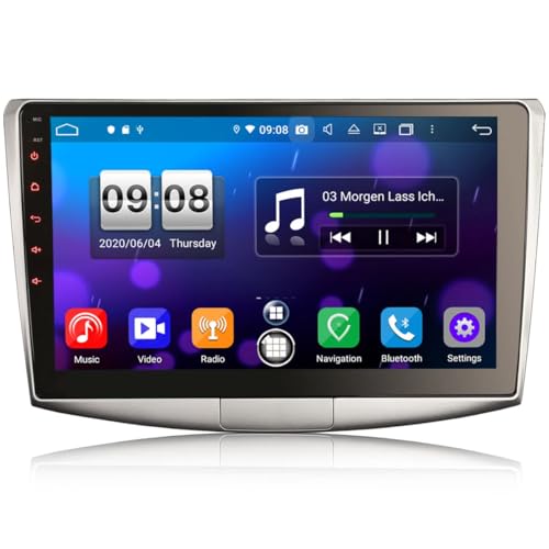 Erisin 10.1 Zoll Android 11 Autoradio mit GPS Navi Für VW Passat CC B6 B7 WiFi Bluetooth DAB+ OBD2 RDS TPMS SWC Split-Screen DVR 4G Integriertes CarPlay Android Auto DSP 8-Kern 4GB+64GB von erisin