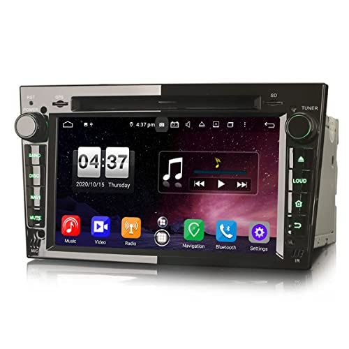 Erisin 7" Android 11.0 Autoradio mit Navi GPS für Opel Antara Astra Corsa C/D Meriva Signum Vivaro Zafira Combo ​WiFi CarPlay Android Auto Bluetooth DSP RDS OBD DVD DAB+ TPMS OBD2 USB 8-Kern 64GB ROM von erisin