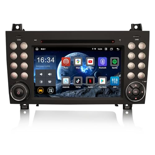 Erisin 7 Zoll 8-Kern 4GB+64GB Android 14 Autoradio Bluetooth GPS Navi Für Mercedes Benz SLK Klasse R171 W171 CD Player Wireless CarPlay Android Auto DSP WiFi DAB+ RDS Canbus SWC USB DVB-T2 OBD2 DVD Erisin 7 Zoll 8-Kern 4GB+64GB Android 14 Autoradio Bluetooth GPS Navi Für Mercedes Benz SLK Klasse R171 W171 CD Player Wireless CarPlay Android Auto DSP WiFi DAB+ RDS Canbus SWC USB DVB-T2 OBD2 DVD von erisin