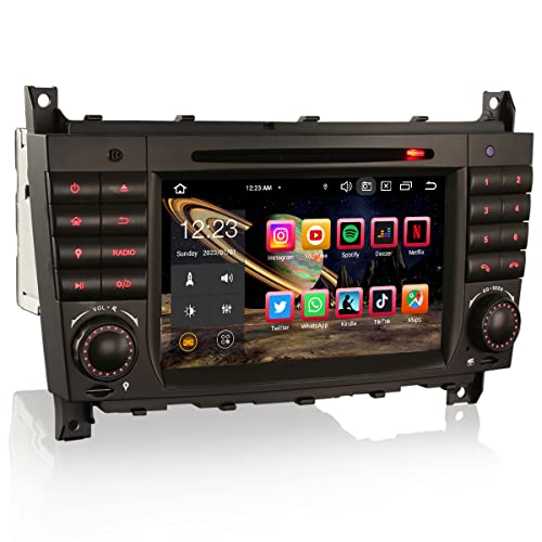 Erisin 7 Zoll 8-Kern 4GB+64GB Android 13 Autoradio mit GPS Navigation für Mercedes Benz W203 W463 G/CLC/C-Klasse CD Player Wireless Carplay Android Auto Bluetooth 5.0 WiFi DSP SWC FM RDS DAB+ USB DVD Erisin 7 Zoll 8-Kern 4GB+64GB Android 13 Autoradio mit GPS Navigation für Mercedes Benz W203 W463 G/CLC/C-Klasse CD Player Wireless Carplay Android Auto Bluetooth 5.0 WiFi DSP SWC FM RDS DAB+ USB DVD von erisin