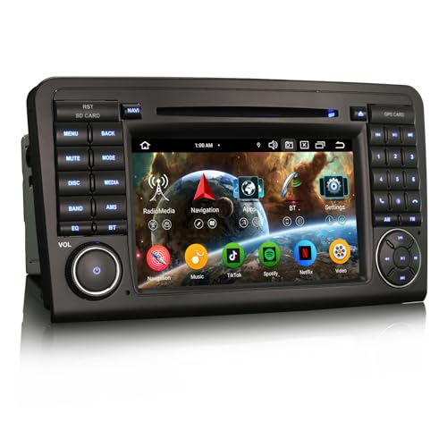 Erisin 7 Zoll 8-Kern 4GB+64GB Android 14 Autoradio Bluetooth mit GPS Navi Für Mercedes ML Klasse W164 GL Klasse X164 Unterstützt CarPlay Android Auto DAB+ WiFi OBD2 FM DSP CD Player Canbus USB Erisin 7 Zoll 8-Kern 4GB+64GB Android 14 Autoradio Bluetooth mit GPS Navi Für Mercedes ML Klasse W164 GL Klasse X164 Unterstützt CarPlay Android Auto DAB+ WiFi OBD2 FM DSP CD Player Canbus USB von erisin