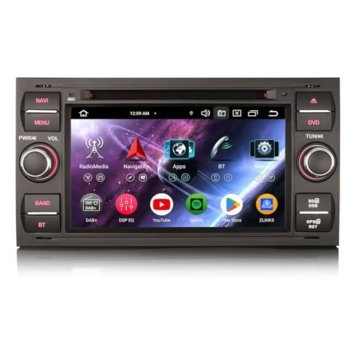 Erisin 7 Zoll 8-Kern 4GB+64GB Android 13 Autoradio mit GPS Navigation für Ford S/C-Max Focus Galaxy Kuga Fiesta Transit Bluetooth 5.0 CarPlay Android Auto WiFi DSP DAB+USB FM RDS Touchscreen CD Player Erisin 7 Zoll 8-Kern 4GB+64GB Android 13 Autoradio mit GPS Navigation für Ford S/C-Max Focus Galaxy Kuga Fiesta Transit Bluetooth 5.0 CarPlay Android Auto WiFi DSP DAB+USB FM RDS Touchscreen CD Player von erisin