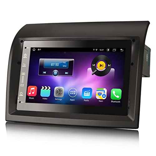 Erisin 7 Zoll 8-Kern Android 11 Autoradio Bluetooth GPS Navi für FIAT Ducato Citroen Jumper Peugeot Boxer Unterstützt Kabellos CarPlay DSP DAB+ WiFi 4G OBD2 Android Auto DVB-T2 USB RDS FM TPMS Canbus von erisin