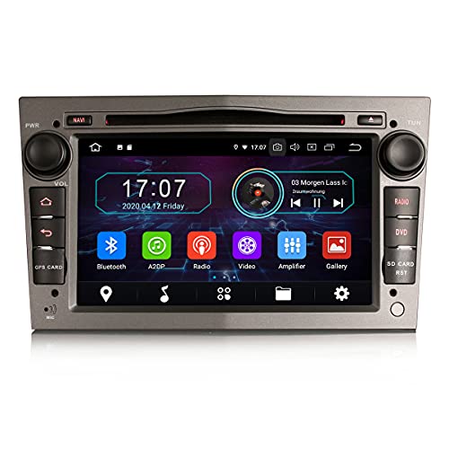 Erisin 7 Zoll Android 10 Autoradio Navi für Opel Vauxhall Corsa Vivaro Zafira Astra Vectra Signum Unterstützung GPS Navi Carplay 4G WiFi DAB+ OBD TPMS 8 Kern 4GB RAM + 64GB ROM von erisin