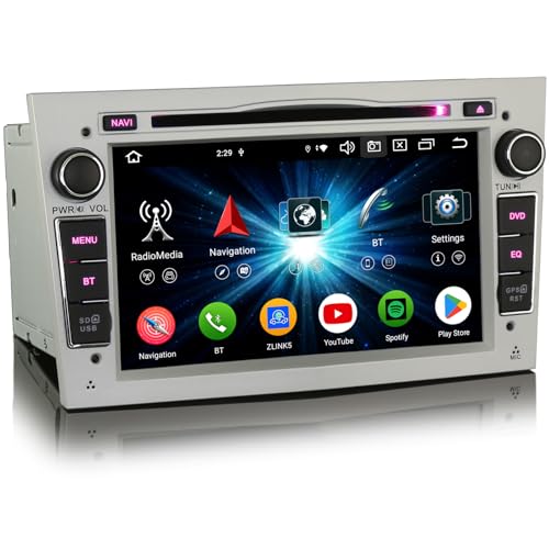 Erisin 7 Zoll Autoradio für Opel Vauxhall Corsa Astra DVD Player mit GPS Navi USB SD Unterstützt Bluetooth 3G DAB+ DVR DTV Lenkradfernbedienung RDS von erisin