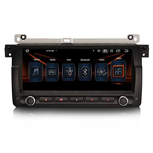 Erisin 8,8 Zoll Android 11 CarPlay Wireless Autoradio mit Navi GPS für BMW E46 3er 318i 320d M3 Rover 75 MG ZT Unterstützt Bluetooth DAB+ WiFi Android Auto DVB-T2 USB 4G RDS DSP Canbus Split-Screen von erisin