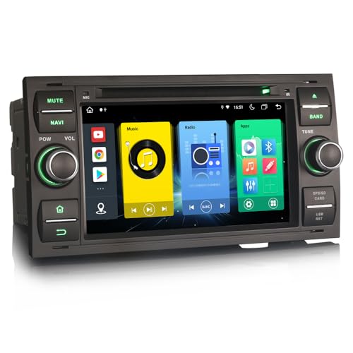 Erisin 8-Core 4+64GB Android 13 Autoradio Navi für Ford C/S-MAX Fiesta Focus Fiesta Kuga DAB+Carplay GPS DVD von erisin