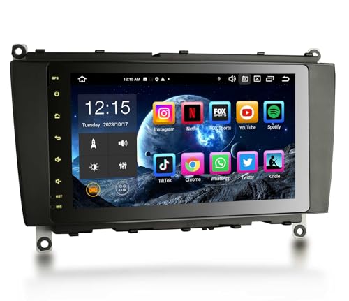 Erisin 8-Kern 4GB+64GB 8 Zoll Android 13 Autoradio Bluetooth mit GPS Navigationsgeräte für Mercedes W209 C209 A209 CLK-Klasse Kabelloses CarPlay Android Auto WiFi DSP RDS DAB+ OBD2 USB FM Canbus TPMS Erisin 8-Kern 4GB+64GB 8 Zoll Android 13 Autoradio Bluetooth mit GPS Navigationsgeräte für Mercedes W209 C209 A209 CLK-Klasse Kabelloses CarPlay Android Auto WiFi DSP RDS DAB+ OBD2 USB FM Canbus TPMS von erisin