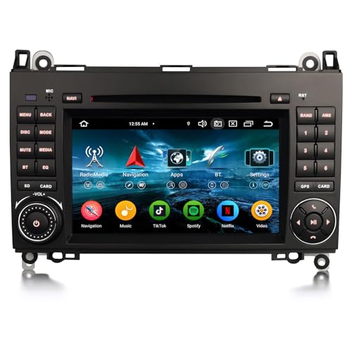 Erisin 8-Kern 4GB+64GB Android 14 Autoradio GPS Navigation für Mercedes A/B-Klasse W169 W245 Viano Vito Sprinter VW Crafter 7 Zoll Bluetooth CarPlay Android Auto WiFi DSP DAB+ USB RDS OBD2 CD Player Erisin 8-Kern 4GB+64GB Android 14 Autoradio GPS Navigation für Mercedes A/B-Klasse W169 W245 Viano Vito Sprinter VW Crafter 7 Zoll Bluetooth CarPlay Android Auto WiFi DSP DAB+ USB RDS OBD2 CD Player von erisin