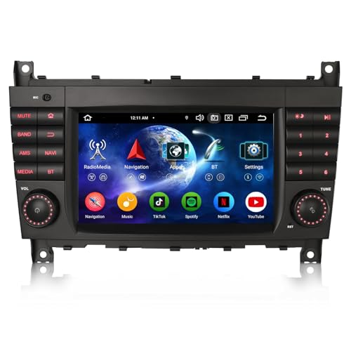 Erisin 8-Kern 4GB+64GB Android 14 Autoradio GPS Navi für Mercedes Benz C-Klasse W203 CLC Klasse W203 C180 G-Klasse W463 Unterstützt Bluetooth 7 Zoll Touchscreen CarPlay Android Auto DAB+ WiFi Canbus Erisin 8-Kern 4GB+64GB Android 14 Autoradio GPS Navi für Mercedes Benz C-Klasse W203 CLC Klasse W203 C180 G-Klasse W463 Unterstützt Bluetooth 7 Zoll Touchscreen CarPlay Android Auto DAB+ WiFi Canbus von erisin