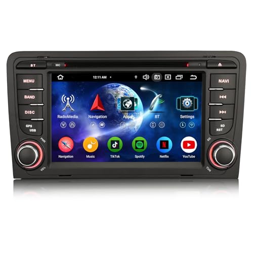 Erisin 8-Kern 4GB+64GB Android 14 GPS Autoradio mit Navigation für Audi A3 S3 RS3 RNSE-PU 7 Zoll DVD Player Unterstützt IPS Touchscreen Bluetooth 5.0 CarPlay Android Auto Canbus DAB+ RDS OBD2 WiFi Erisin 8-Kern 4GB+64GB Android 14 GPS Autoradio mit Navigation für Audi A3 S3 RS3 RNSE-PU 7 Zoll DVD Player Unterstützt IPS Touchscreen Bluetooth 5.0 CarPlay Android Auto Canbus DAB+ RDS OBD2 WiFi von erisin