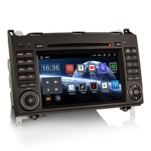 Erisin 8-Kern 4GB + 64GB Android 12 Autoradio mit GPS Navi Für Mercedes A/B Klasse W245 W169 Sprinter Vito Viano VW Crafter Bluetooth CarPlay Android Auto DSP WiFi DAB+ RDS SWC DVD USB von erisin