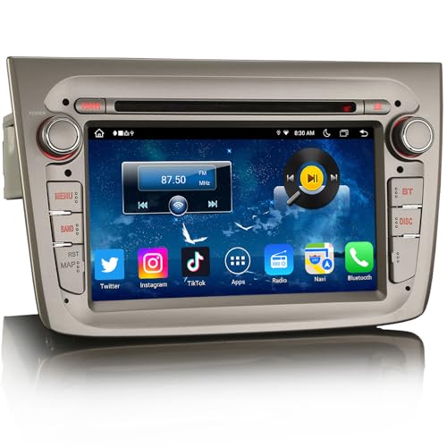 Erisin 8 Kern Android 14 Autoradio für Alfa Romeo Mito Kabelloses Carplay Android Auto Bluetooth GPS Navigation WiFi DAB DVD Player 4GB RAM +64GB ROM Erisin 8 Kern Android 14 Autoradio für Alfa Romeo Mito Kabelloses Carplay Android Auto Bluetooth GPS Navigation WiFi DAB DVD Player 4GB RAM +64GB ROM von erisin