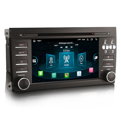 Erisin 8-Kern Android 14 4GB RAM+64GB ROM Autoradio Bluetooth für Porsche Cayenne 7 Zoll GPS Navigation Integrierte Kabelloses CarPlay Android Auto DSP DAB+ WiFi CD Player 4G DVB-T2 Canbus TPMS OBD2 Erisin 8-Kern Android 14 4GB RAM+64GB ROM Autoradio Bluetooth für Porsche Cayenne 7 Zoll GPS Navigation Integrierte Kabelloses CarPlay Android Auto DSP DAB+ WiFi CD Player 4G DVB-T2 Canbus TPMS OBD2 von erisin