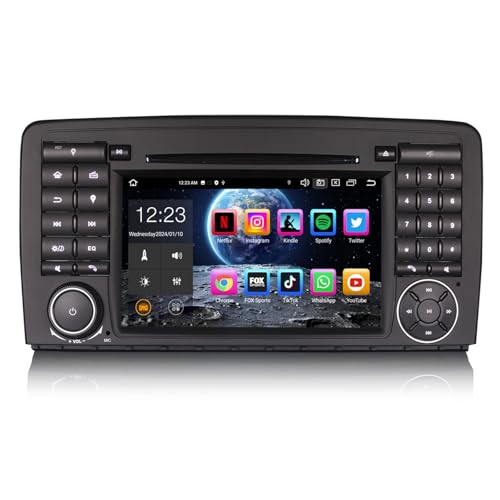 Erisin 8-Kern Bluetooth 5.0 Android 13 Autoradio GPS Navi für Mercedes R-Klasse W251 7 Zoll Touchscreen Kabelloses CarPlay Android Auto DAB+ DVD FM Radio DSP WiFi TPMS RDS 4GB RAM+64GB ROM Erisin 8-Kern Bluetooth 5.0 Android 13 Autoradio GPS Navi für Mercedes R-Klasse W251 7 Zoll Touchscreen Kabelloses CarPlay Android Auto DAB+ DVD FM Radio DSP WiFi TPMS RDS 4GB RAM+64GB ROM von erisin