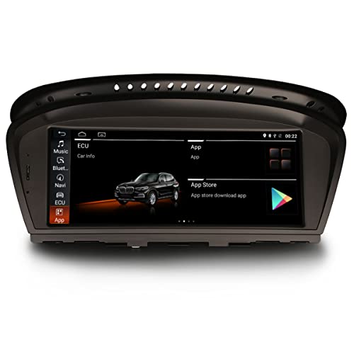Erisin 8.8" 4GB RAM 64GB ROM Android 11 Autoradio Bluetooth GPS Navi für BMW 3er E90 E91 E92 E93 5er E60 E61 6er E63 E64 Unterstützt IPS Bildschirm OEM iDrive CarPlay Android Auto WiFi 4G DAB+ DVR von erisin