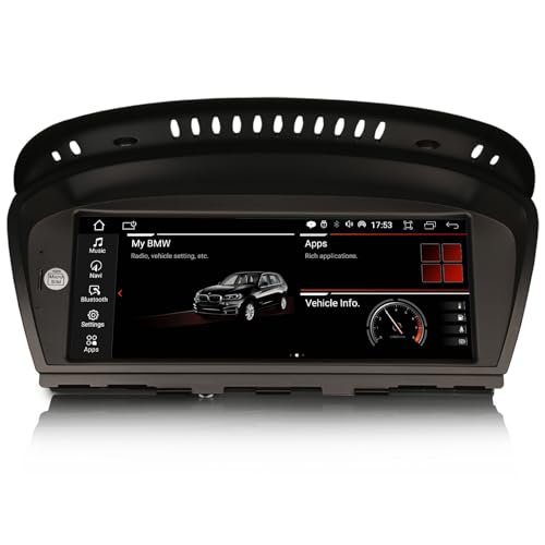 Erisin 8.8 Zoll 8-Kern 4GB+64GB Android 14 Autoradio CarPlay GPS Navigation für BMW 3er E90 E91 E92 E93 5er E60 E61 6er E63 E64 mit CCC IPS Bildschirm Bluetooth DAB+ Android Auto WiFi 4G USB von erisin