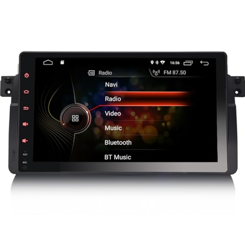 Erisin Android 10.0 9" Autoradio für BMW 3 Series E46 M3 Rover 75 MG ZT Unterstützt DAB+ Navi Carplay Android Auto Bluetooth WiFi A2DP RDS FM/AM DVB-T2 Kein DVD 2GB RAM+16GB ROM von erisin