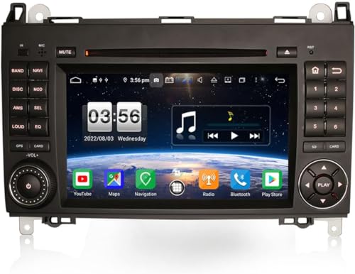 Erisin Android 12 8-Kern Autoradio GPS Navi für Mercedes Benz A/B Klasse W169 W245 Sprinter Viano Vito VW Crafter 7 Zoll Touchscreen Unterstützt DAB+ Radio CarPlay DSP WiFi 4G FM Bluetooth 4GB+64GB von erisin