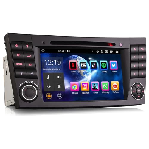 Erisin Android 13 8-Kern Autoradio Mit GPS Navi für Mercedes Benz E/CLS/G Klasse W211 W219 W463 7 Zoll DVD Touchscreen Unterstützt DAB+ Radio CarPlay DSP WiFi FM BT 5.0 Android Auto 4GB RAM+64GB ROM Erisin Android 13 8-Kern Autoradio Mit GPS Navi für Mercedes Benz E/CLS/G Klasse W211 W219 W463 7 Zoll DVD Touchscreen Unterstützt DAB+ Radio CarPlay DSP WiFi FM BT 5.0 Android Auto 4GB RAM+64GB ROM von erisin