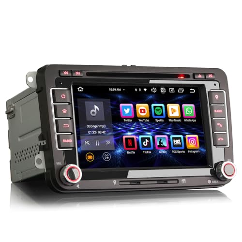 Erisin Android 13 8-Kern 4GB RAM+ 64GB ROM Autoradio Mit GPS Navi für VW Passat Golf 5/6 Touran Skoda Seat Tiguan Jetta T5 Transporter Bluetooth 7 Zoll DVD Player Touchscreen CarPlay DAB+ WiFi 4G FM Erisin Android 13 8-Kern 4GB RAM+ 64GB ROM Autoradio Mit GPS Navi für VW Passat Golf 5/6 Touran Skoda Seat Tiguan Jetta T5 Transporter Bluetooth 7 Zoll DVD Player Touchscreen CarPlay DAB+ WiFi 4G FM von erisin