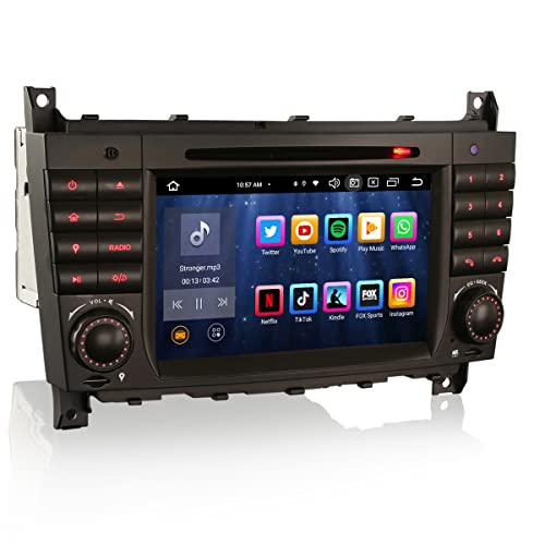 Erisin Android 13 8-Kern 7 Zoll Autoradio Mit GPS Navi für Mercedes Benz C/CLK/CLC Klasse W203 W209 Unterstützt DVD DAB+ Kabellos CarPlay Touchscreen DSP WiFi Bluetooth 5.0 Android Auto RDS 4GB+64GB Erisin Android 13 8-Kern 7 Zoll Autoradio Mit GPS Navi für Mercedes Benz C/CLK/CLC Klasse W203 W209 Unterstützt DVD DAB+ Kabellos CarPlay Touchscreen DSP WiFi Bluetooth 5.0 Android Auto RDS 4GB+64GB von erisin