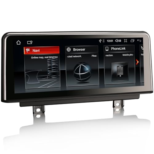 Erisin Android 13 Qualcomm 8-Kern 4GB 64GB Autoradio GPS Navi für für BMW 3er F30 F31 F34 M3 F80 4er F32 F33 F36 M4 F82 NBT Carplay IPS WiFi 4G DAB+Bluetooth DVR Idrive DSP Canbus von erisin