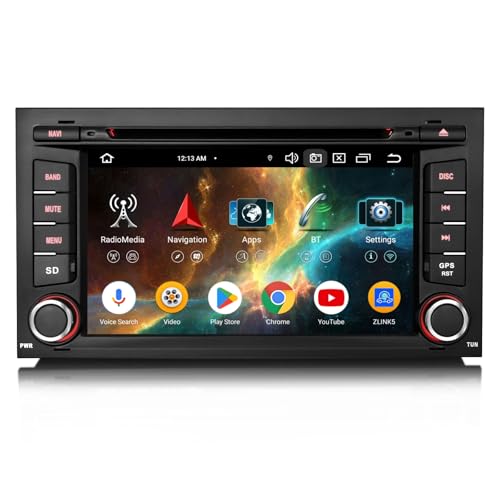Erisin Android 14 Acht-Kern 4GB+64GB DAB+ Autoradio Für SEAT LEON (2013-2018) mit GPS Navigation Unterstützt drahtloses CarPlay Android AUTO WiFi 4G Bluetooth 5.0 DVD CD USB AM/FM Radio RDS DSP Kamera von erisin