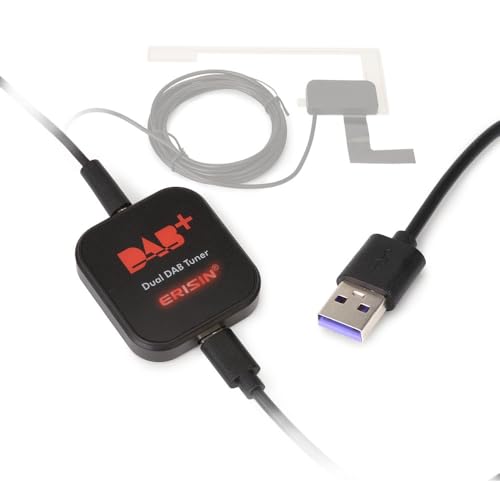 Erisin ES394 DAB+ Digital Radio Box Audio Broadcasting Empfängerbox mit MCX Aerial Verstärker Antennen Adapter für Android 8.0+ Autoradios DAB Plus Dual Tuner Erisin ES394 DAB+ Digital Radio Box Audio Broadcasting Empfängerbox mit MCX Aerial Verstärker Antennen Adapter für Android 8.0+ Autoradios DAB Plus Dual Tuner von erisin