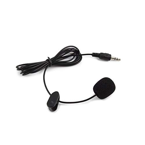 Mini 3,5 mm Clip Externes Mikrofon für Autoradio Bluetooth & PC & Laptop, 1,5 m Länge von erisin