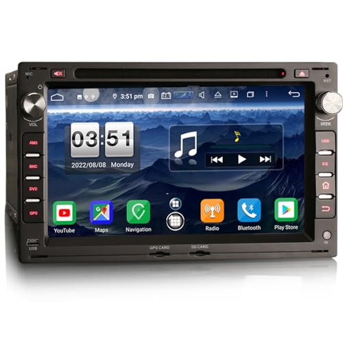 erisin 7 Zoll Android 12 Autoradio 4+64GB für VW Passat B5 Jetta MK4 Sharan Polo T5 Skoda Octavia Superb GPS Navi Carplay Android Auto DSP Bluetooth WiFi 4G DAB+ TPMS Touch Screen CD/DVD A2DP SWC erisin 7 Zoll Android 12 Autoradio 4+64GB für VW Passat B5 Jetta MK4 Sharan Polo T5 Skoda Octavia Superb GPS Navi Carplay Android Auto DSP Bluetooth WiFi 4G DAB+ TPMS Touch Screen CD/DVD A2DP SWC von erisin