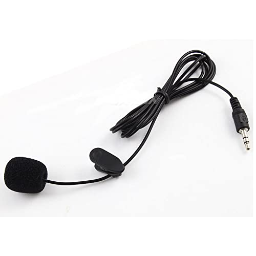 erisin Mini 3,5mm Standardstecker externes Mikrofon für Autoradio Stereo GPS Radio DVD Player Bluetooth, 3m Montagekabel, Plug and Play von erisin
