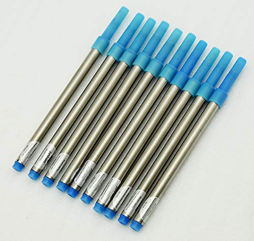 Jinhao Tintenroller-Nachfüllminen, 0,7 mm, Blau, 10 Stück von erofa