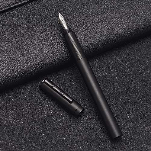 erofa Hongdian H3 Fude Pen mit gebogener Spitze, feine bis breite Größe, glattes Schreibgerät mit Konverter und Metall-Stiftetui von erofa