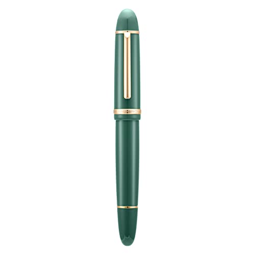 erofa Jinhao X159 Füllfederhalter mit extra feiner Spitze, Dunkelgrün mit goldenem Clip, Acryl, großer Schreibstift, CQW1RC734LZQ von erofa