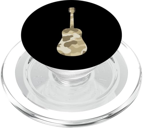 Beige Braun Camo Gitarre PopSockets PopGrip für MagSafe von es designs