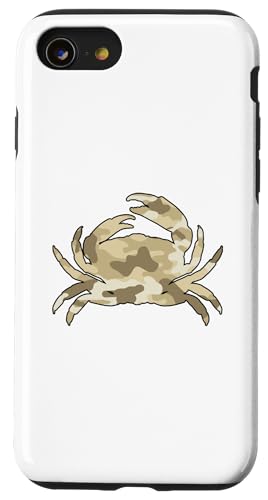 Beige Camo Crab Hülle für iPhone SE (2020) / 7 / 8 von es designs