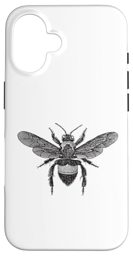 Bienen-Vintage-Illustration Hülle für iPhone 16 von es designs