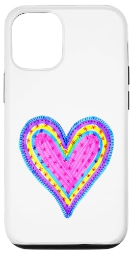 Buntes Herz mit hübschem Muster Hülle für iPhone 12/12 Pro Buntes Herz mit hübschem Muster Hülle für iPhone 12/12 Pro von es designs