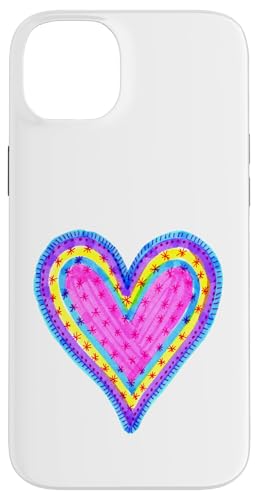 Buntes Herz mit hübschem Muster Hülle für iPhone 14 Plus Buntes Herz mit hübschem Muster Hülle für iPhone 14 Plus von es designs