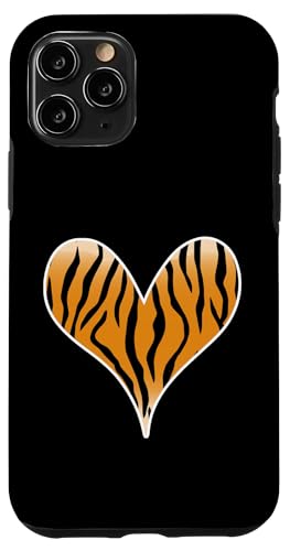 Herz mit Tigermuster Hülle für iPhone 11 Pro von es designs