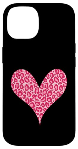 Lustiges rosa Leopardenmuster Herz Hülle für iPhone 14 Lustiges rosa Leopardenmuster Herz Hülle für iPhone 14 von es designs